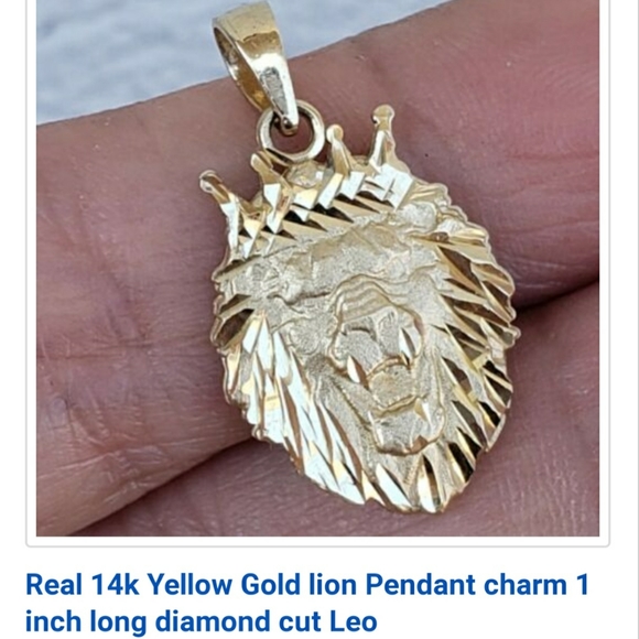 Jewelry Brand New 14kt Solid Gold Lion Charm Poshmark